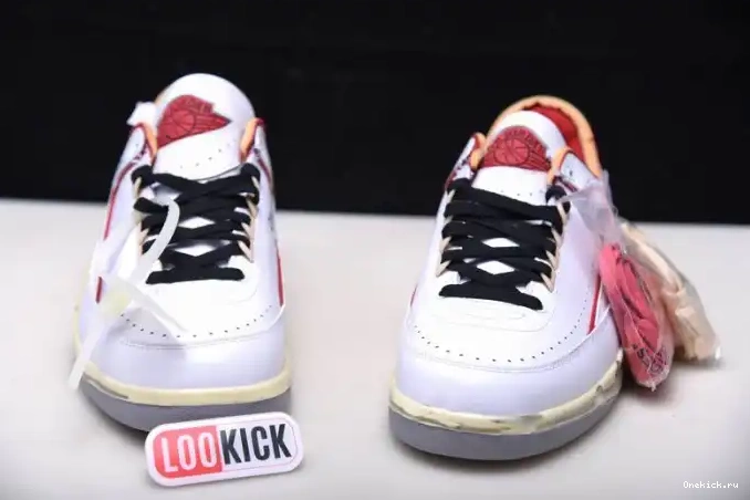 One Kick White 2 Low Retro Red Off-White Jordan SP DJ4375-106 0625